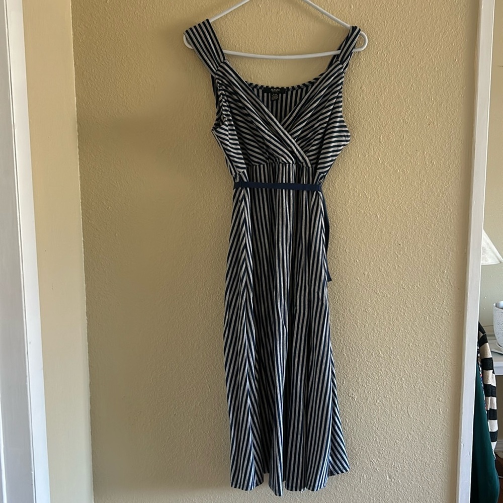 Alfani petite medium striped dress
